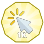 1,000 Button Clicks!