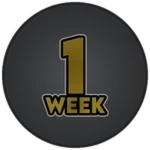 1 week badge