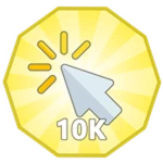 10,000 Button Clicks!