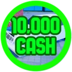 10,000 cash