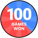 100 Games Won!