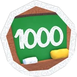 1000 Corrects!