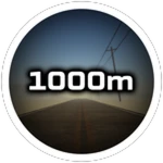 1000 meters