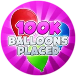 100K Balloons Placed
