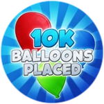10K Balloons Placed
