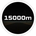 15,000 meters