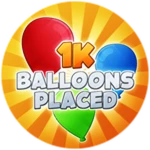 1K Balloons Placed