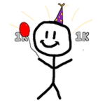 1K Visits Stickman