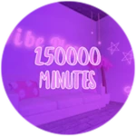 250000 minutes played
