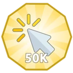 50,000 Button Clicks!