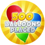 500 Balloons Placed