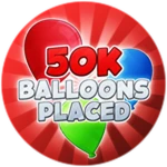 50K Balloons Placed