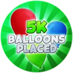 5K Balloons Placed