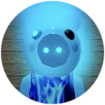 Blue Flaming Piggy