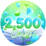 Completed 2,500 Quests!