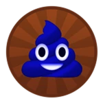Dark blue Poo