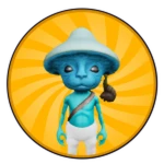 Defeated Smurf Cat
