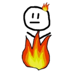 Flaming Stickman