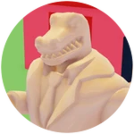 Gold Clyde Statue