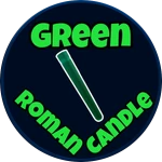 🕯️Green Roman Candle