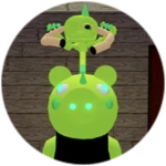 Green Skull Piggy