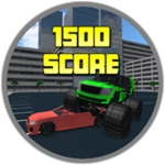 One round, 1500 score