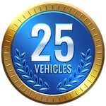 Own 25 Vehicles