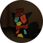 Painting Catboard Cutout