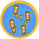 Raining Tix Event Badge