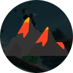 Reach the bottom of the Volcano