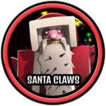 Santa Claws Badge