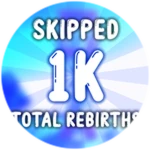 Skipped a total of 1,000 rebirths!