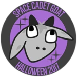 Space Goat Badge - Halloween 2017