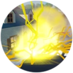 Struck by lightning