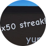 x50 streak!!!!
