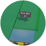 You beat the hard obby!