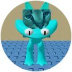 You Found Cyan Friend Floppa!
