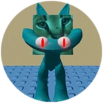 You Found Evil Cyan Friend Floppa!