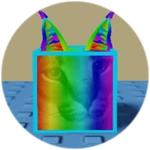 You Found Neon Rainbow Floppa!