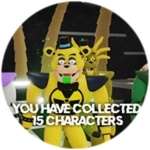 You have collected 15 characters!