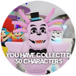 You have collected 30 characters!