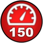 You hit 150 mph!