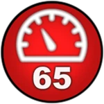 You hit 65 mph!