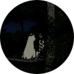 You just found a lady behind the tree!
