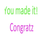 You made it to the top!