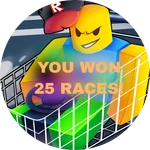 You Won 25 Races!