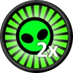 2x Alien Coins