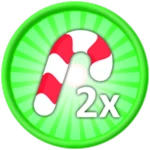 2x Candy Canes