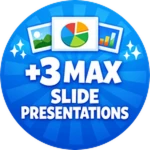 +3 max slide presentations