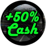 +50% Cash